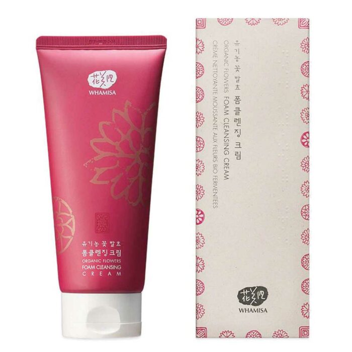WHAMISA Organic Flowers Foam Cleansing Cream